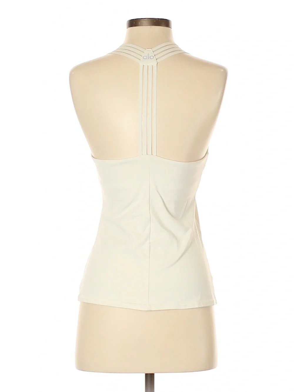 ALO Yoga White Strappy Y Back Tank Top